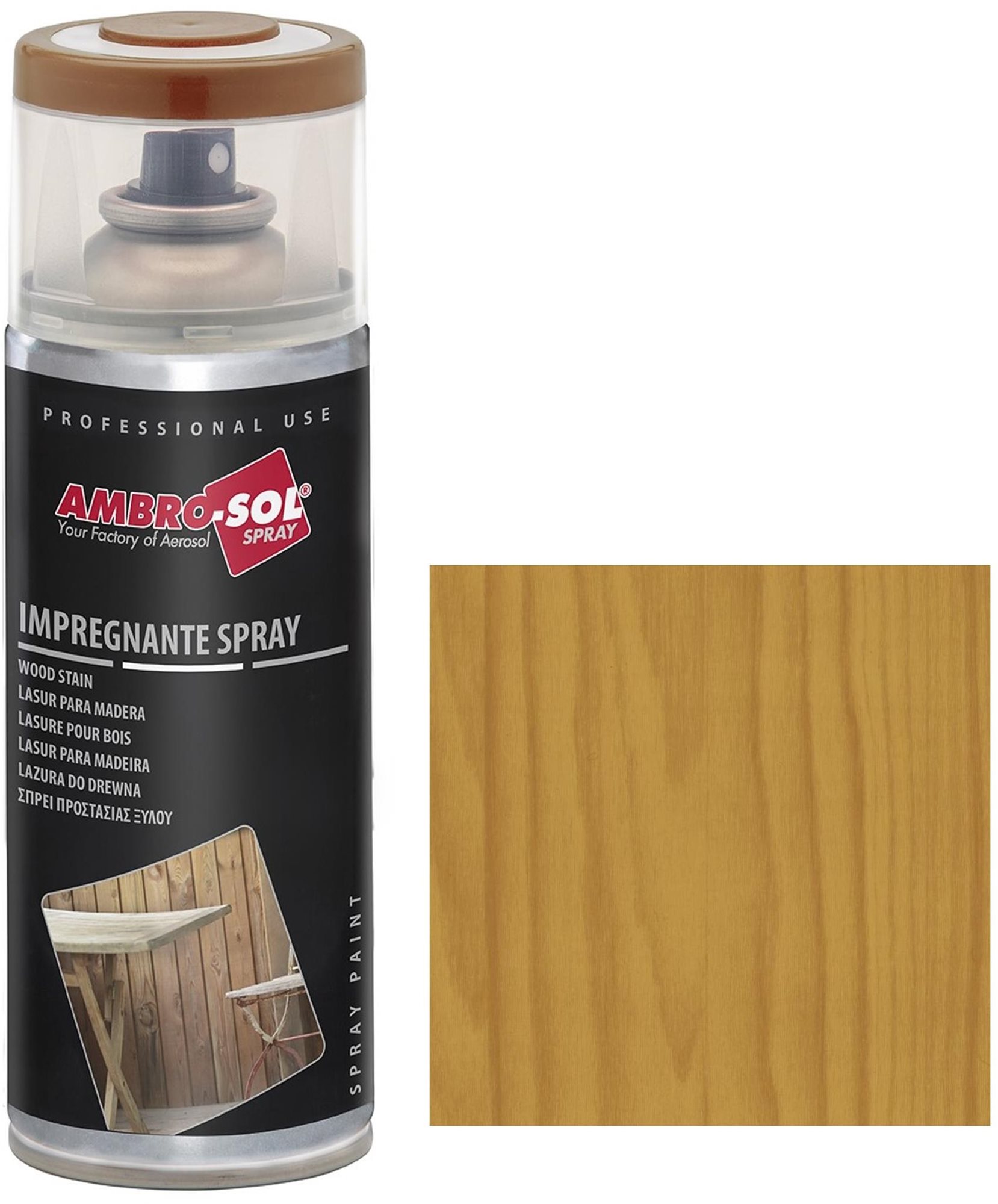 Wilckens Lazura na dřevo ve spreji Wood Stain, 400 ml, AS.V407NC