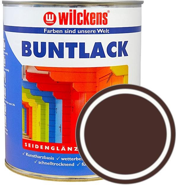 Wilckens Německá syntetická vrchní barva pololesk Buntlack Seidenglaenzend tmavě hnědá