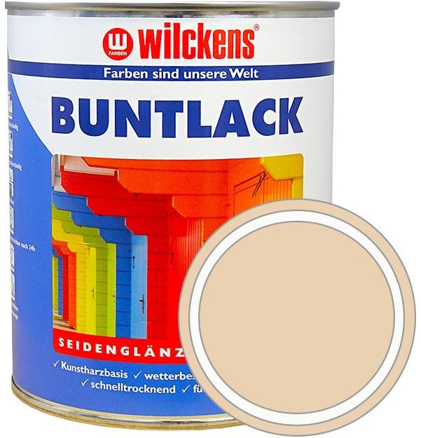 Wilckens Německá syntetická vrchní barva pololesk Buntlack Seidenglaenzend krémová