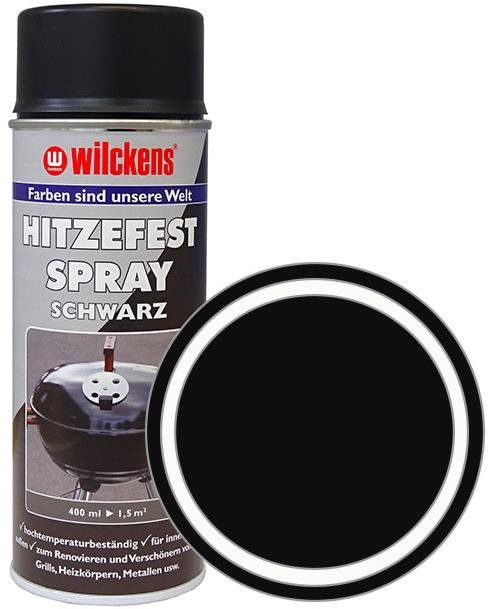 Wilckens Tepelně odolná barva ve spreji matná Hitzefest Spray 400 ml černá