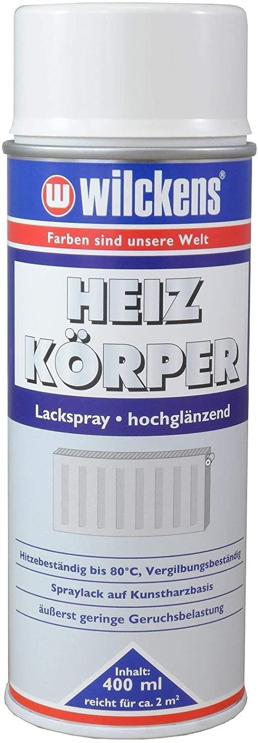 Wilckens Bílá polomatná barva na topení ve spreji Heizkoerper Lackspray 400 ml