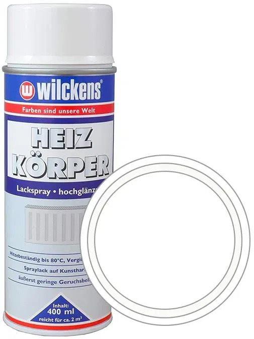 Wilckens Bílá lesklá barva na topení ve spreji Heizkoerper Lackspray 400 ml bílá