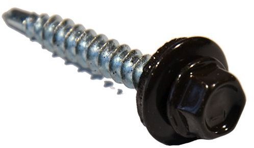 WT WINTECH Střešní šroub + EPDM 4,8 × 20 mm, samovrtný Tmavě hnědá RAL 8019 200 ks