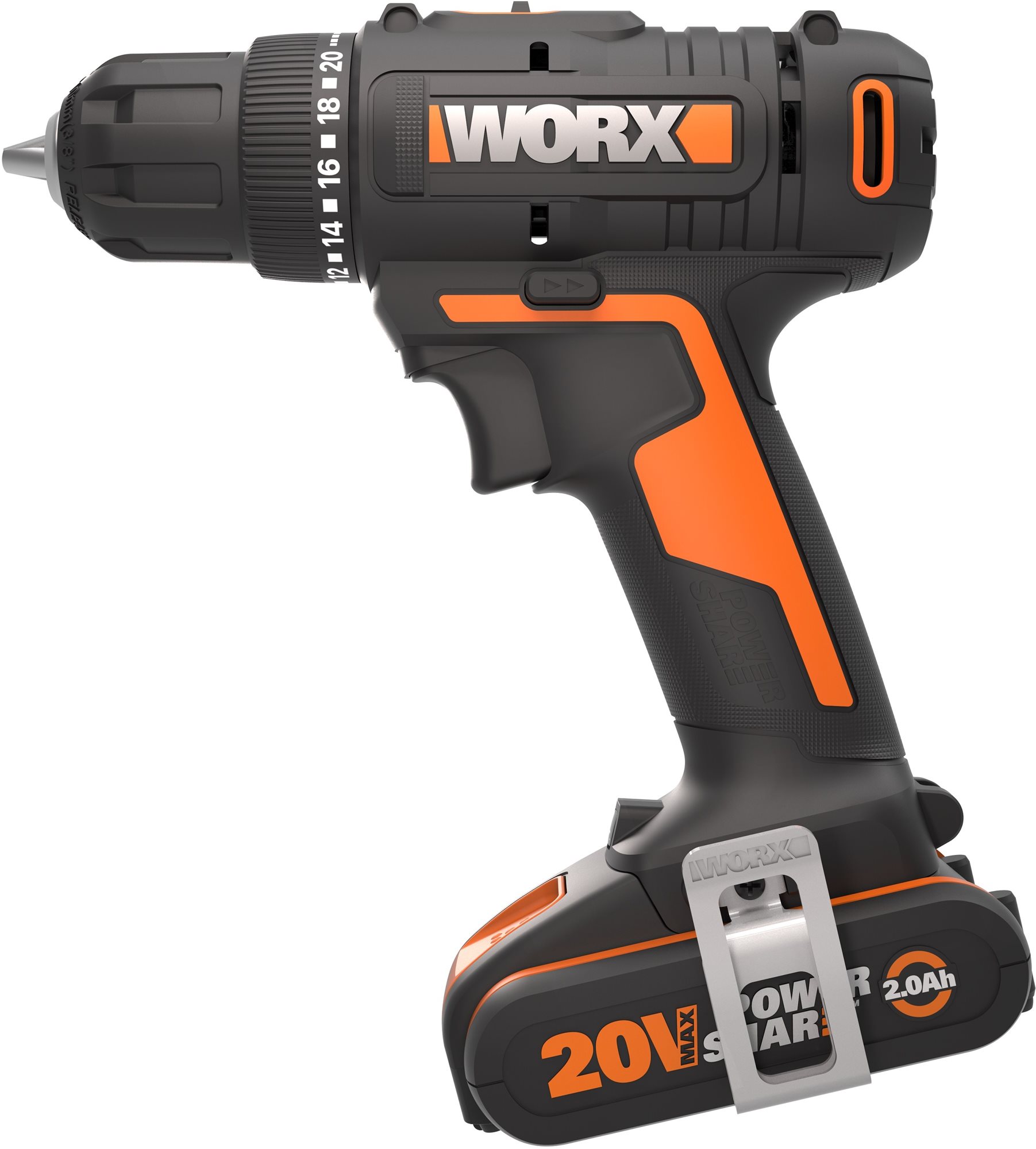 WORX Vrtačka AKU 20V 30 Nm WX100 (1x2 Ah)