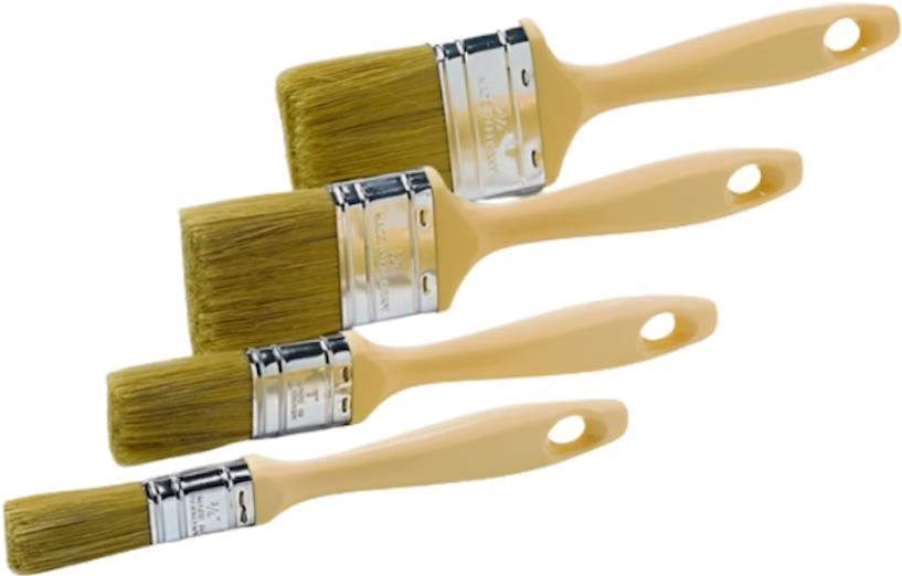 Schüller Eh'klar 4dílná sada plochých štětců ML Cream, vel. 20, 30, 50, 60 mm