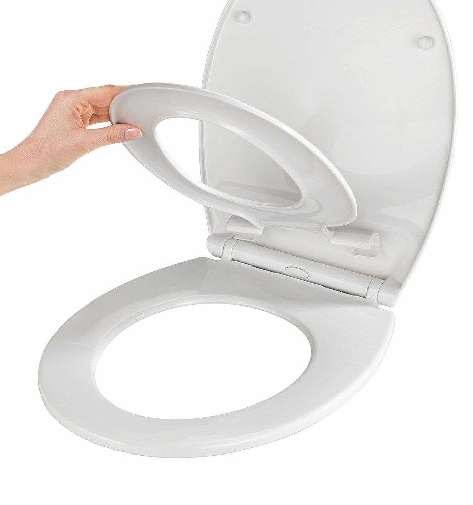 Wenko Toaletní sedátko s dětským krytem, s mechanismem volného pádu