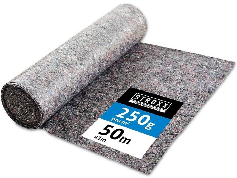 STROXX Malířský zakrývací filc, role 50 m, 250 gramů/m2
