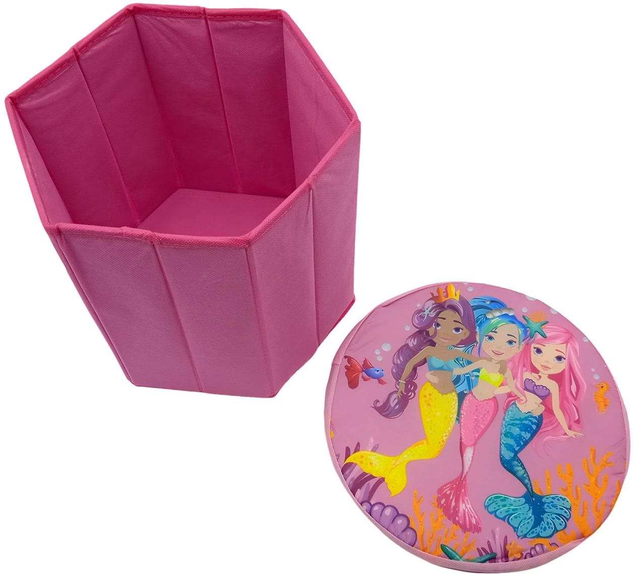 Disney Úložný box na hračky s víkem – Mořské panny