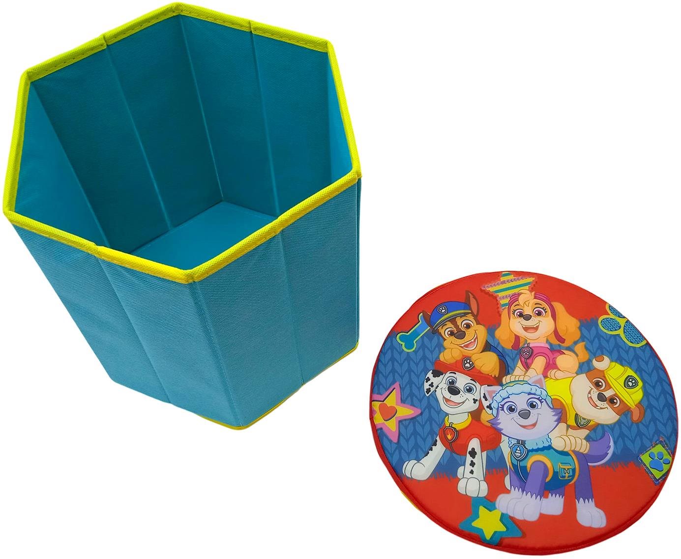 DISNEY Úložný box na hračky s červeným víkem - Tlapková patrola