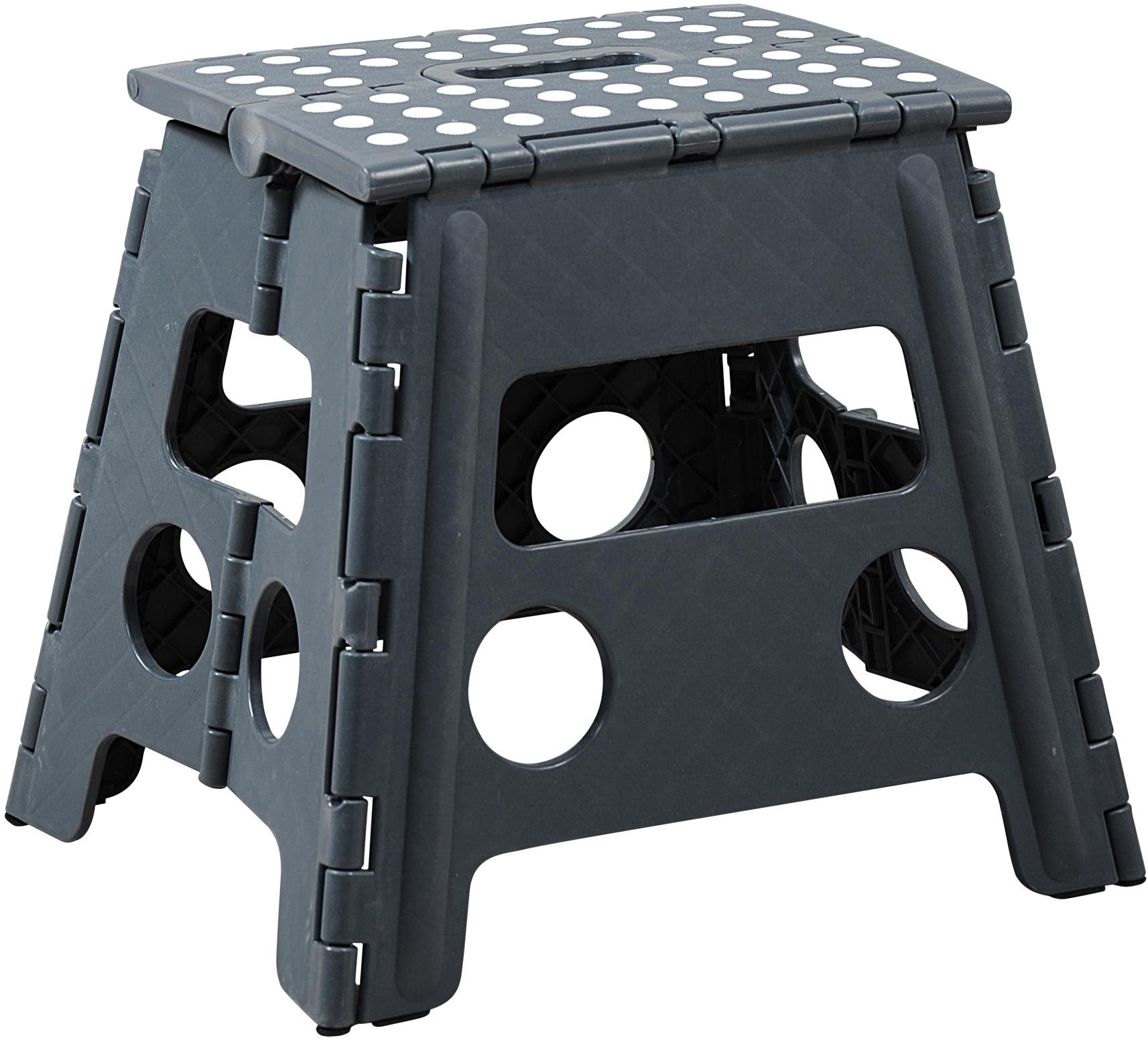 Kesper Skládací stolička šedá/bílá