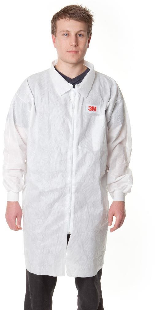 3M Ochranný plášť 4400, barva bílá, velikost L