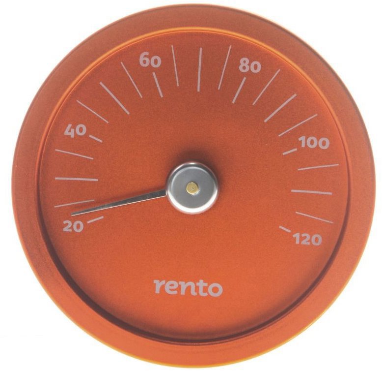 RENTO Teploměr do sauny kulatý, oranžový