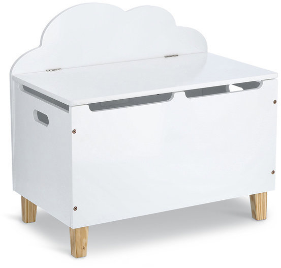 ZELLER Úložný box na hračky s víkem 60 × 34,5 × 56 cm, bílý