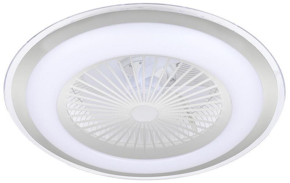 Brilagi Ronda led/48W/230V, stmívatelné s ventilátorem, stříbrné + DO