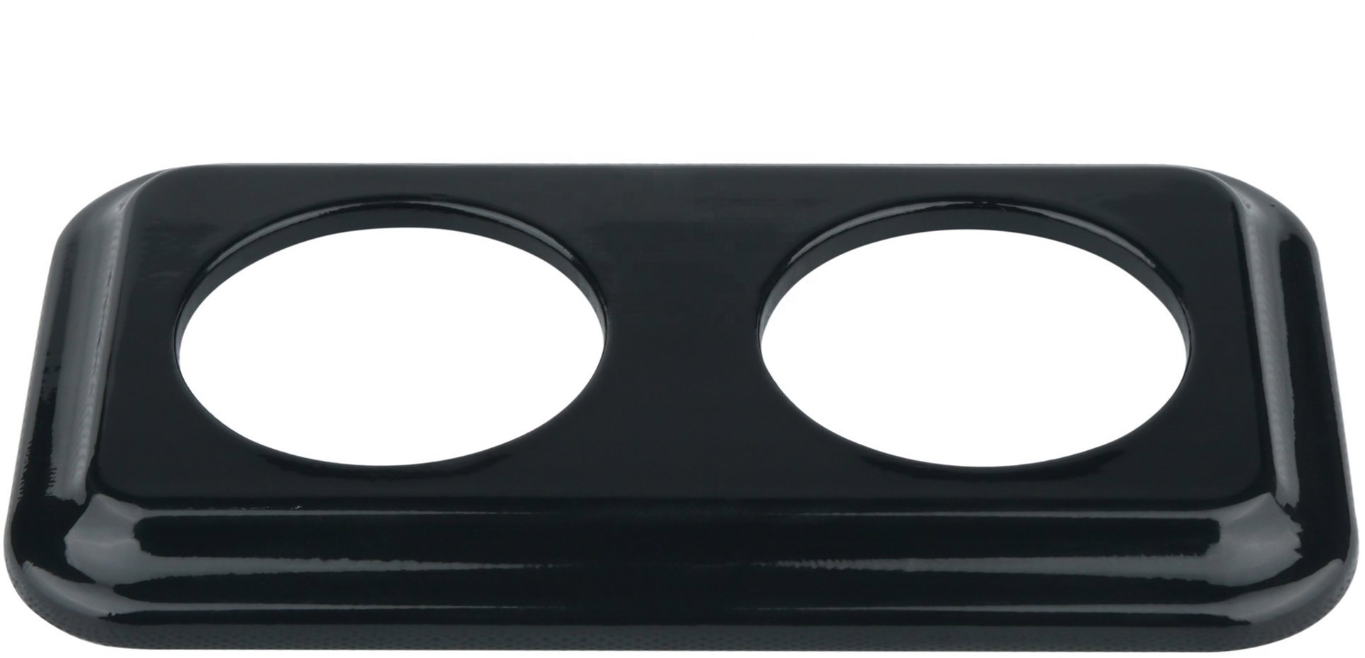 X-Site Retro rámeček duo keramika 2 × A100mm hranatý černý