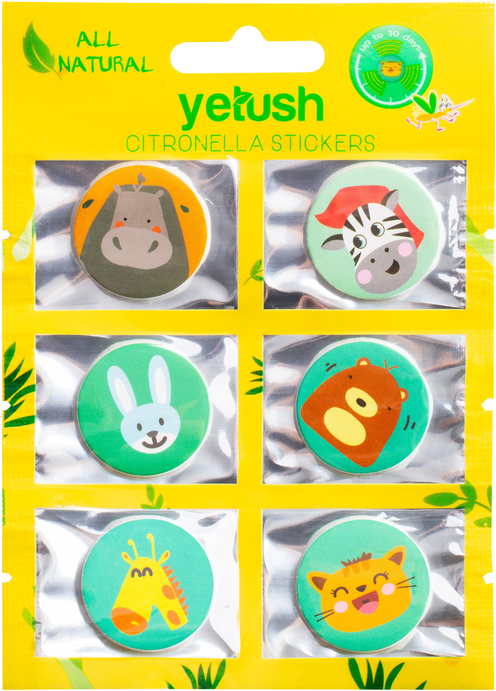 Yetush Citronella Samolepky s citronelou 6 ks