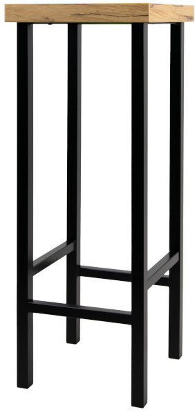 YLD Stolička PRIZY 30 × 30 × 75 cm, kov/dřevo