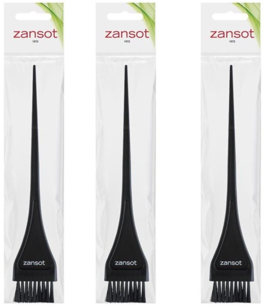 Zansot Štětec pro barvení vlasů, 3 ks