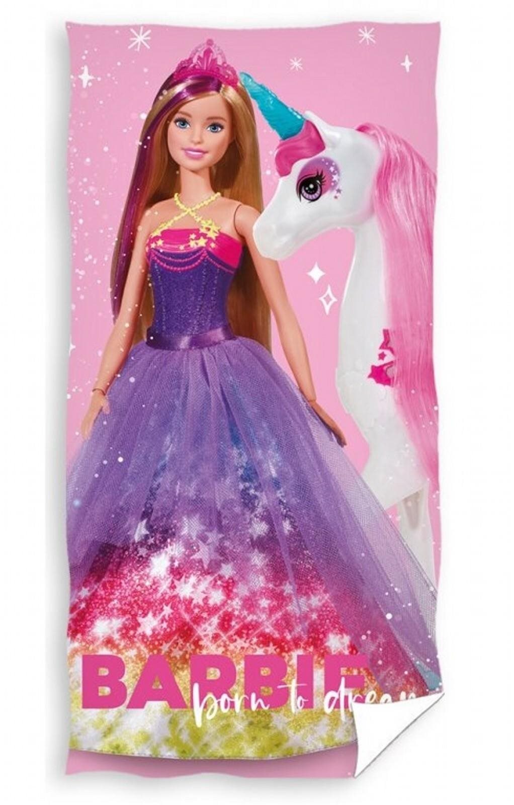 Carbotex Barbie a Jednorožec 70 × 140 cm