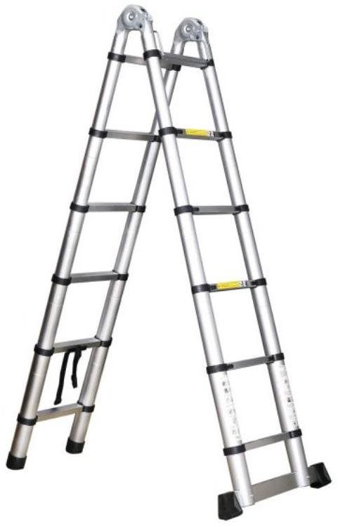 Štafle teleskopický hliníkový/žebřík 3,8m