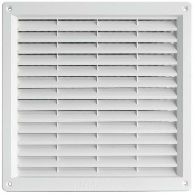 Mřížka větrací se síťovinou VM, 300 x 300 mm, bílá 0217