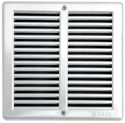 Mřížka větrací se síťovinou VM, 200 x 200 mm, nerez 0707