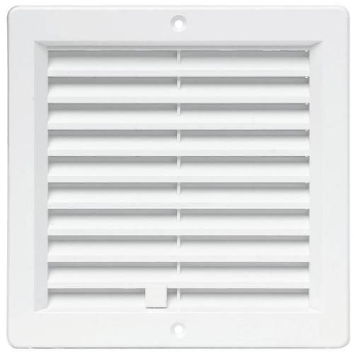 Mřížka větrací se žaluzií VM, 150 x 150 mm UB, bílá 0213