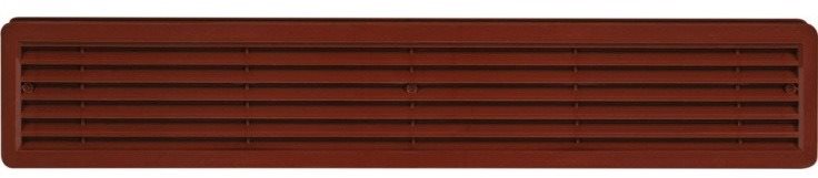 Mřížka větrací dveřní VMD, 500 x 90 mm, 2 ks, hnědá 0202