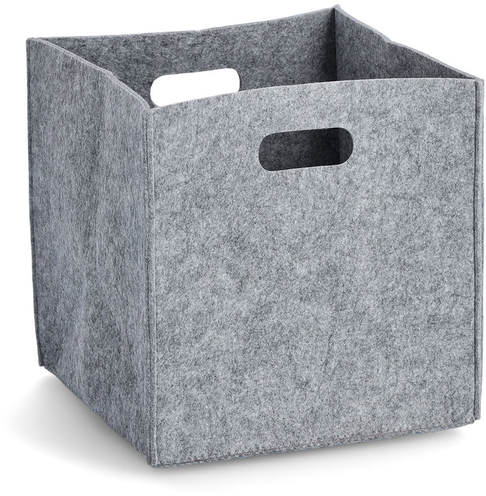 ZELLER Úložný box do kallaxu filcový 32 × 32 × 32 cm, šedý