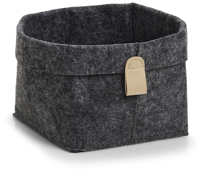 ZELLER Úložný box filcový 16 × 16 × 17 cm, antracit