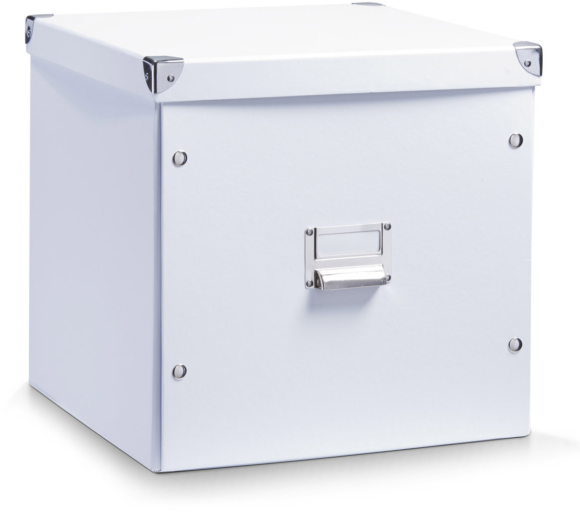 ZELLER Úložný box do kallaxu z kartonu 33,5 × 33 × 32 cm, bílý