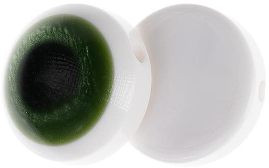 Knoflíky Žirovnice Knoflík 1,5 cm očičko zelené 349892B - sada 6 ks