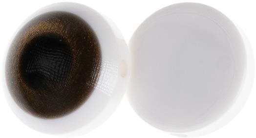 Knoflíky Žirovnice Knoflík 1,5 cm očičko zlaté 349892S - sada 6 ks