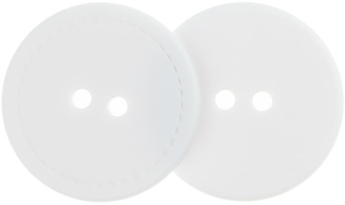 Knoflíky Žirovnice Knoflík 3 cm bílý 2 dírky - 401147 - sada 3 ks