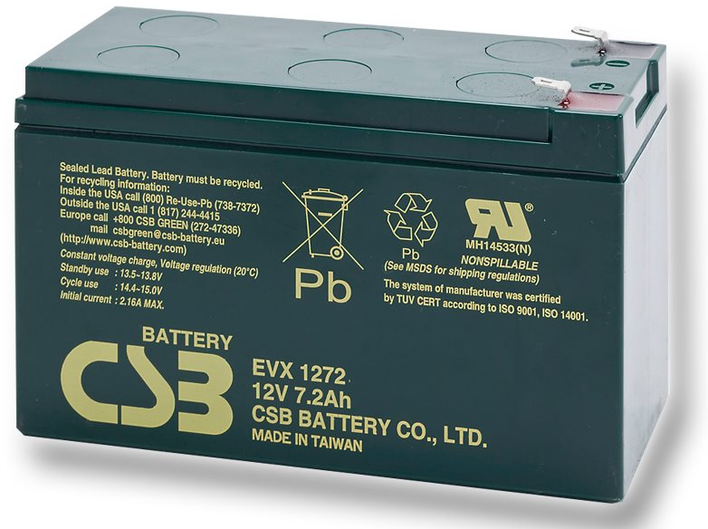 CSB EVX1272, baterie 12V, 7,2Ah