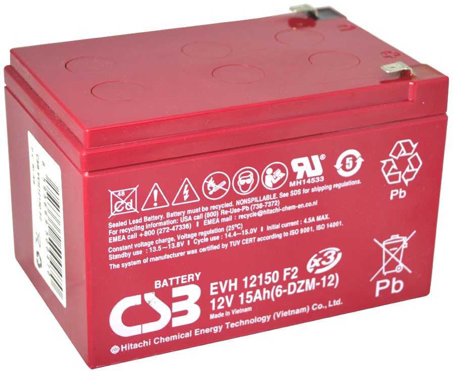 CSB EVH12150, baterie 12V, 15Ah