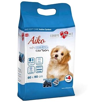 Cobbys Pet - AIKO Soft Care Active Carbon pleny pro psy s aktivním uhlím, 60 × 90cm, 10ks (42021)