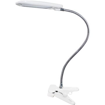 LED stolní lampička s vypínačem a klipem BAZ 5W/230V/4000K/340Lm/120°/IP20, bílá (15205LEDWHC)