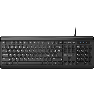 Eternico Home Keyboard Wired KD2020 černá - CZ/SK (AET-KD2020CSBN)