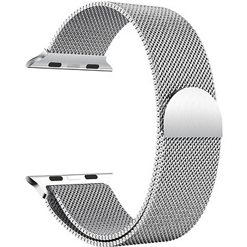 Eternico Elegance Milanese pro Apple Watch 42mm / 44mm / 45mm / Ultra 49mm stříbrný (AET-AWMMS25S-42)
