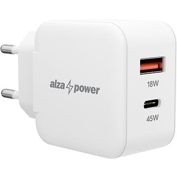 AlzaPower A145 Fast Charge 45W bílá (APW-CCA145W)