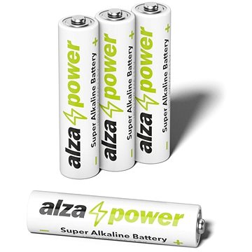AlzaPower Super Alkaline LR03 (AAA) 4ks v eko-boxu (APW-BAAA04BX)