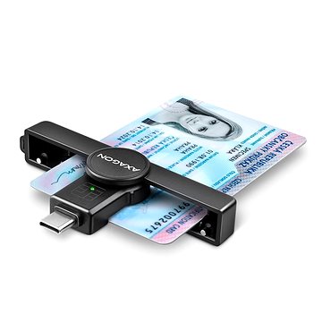 AXAGON CRE-SMP1C Smart card / ID card PocketReader, USB-C (CRE-SMP1C)