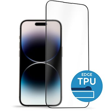 AlzaGuard 2.5D Glass with TPU Frame pro iPhone 14 Pro černé (AGD-TGTF009B)