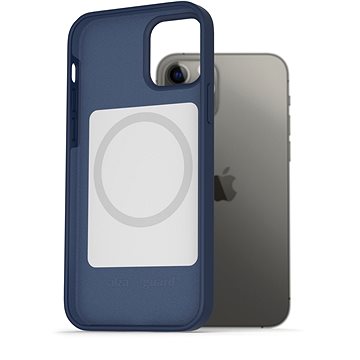 AlzaGuard Magsafe Silicone Case pro iPhone 12 / 12 Pro modré (AGD-MFMS0001L)
