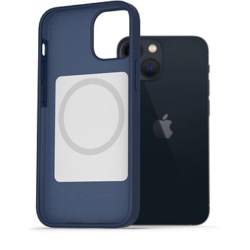 AlzaGuard Magsafe Silicone Case pro iPhone 13 Mini modré (AGD-MFMS0002L)