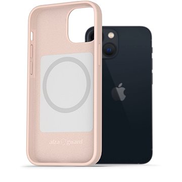 AlzaGuard Magsafe Silicone Case pro iPhone 13 Mini růžové (AGD-MFMS0002P)