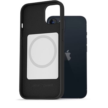 AlzaGuard Magsafe Silicone Case pro iPhone 13 černé (AGD-MFMS0003B)