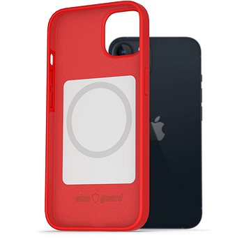 AlzaGuard Magsafe Silicone Case pro iPhone 13 červené (AGD-MFMS0003R)