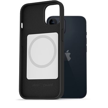 AlzaGuard Magsafe Silicone Case pro iPhone 14 černé (AGD-MFMS0004B)